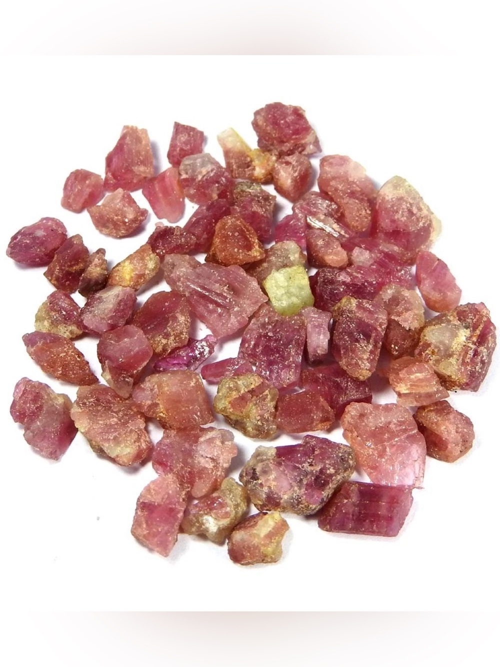 45CT Natural Pink Tourmaline Rough Gemstone Mixed size and color